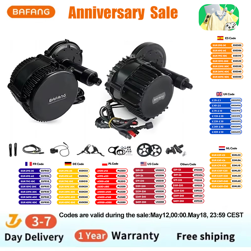 Mid Drive Conversion Kit 1000W - ชุดแปลงจักรยานไฟฟ้า Bafang BBSHD 1000W 48V 68mm
