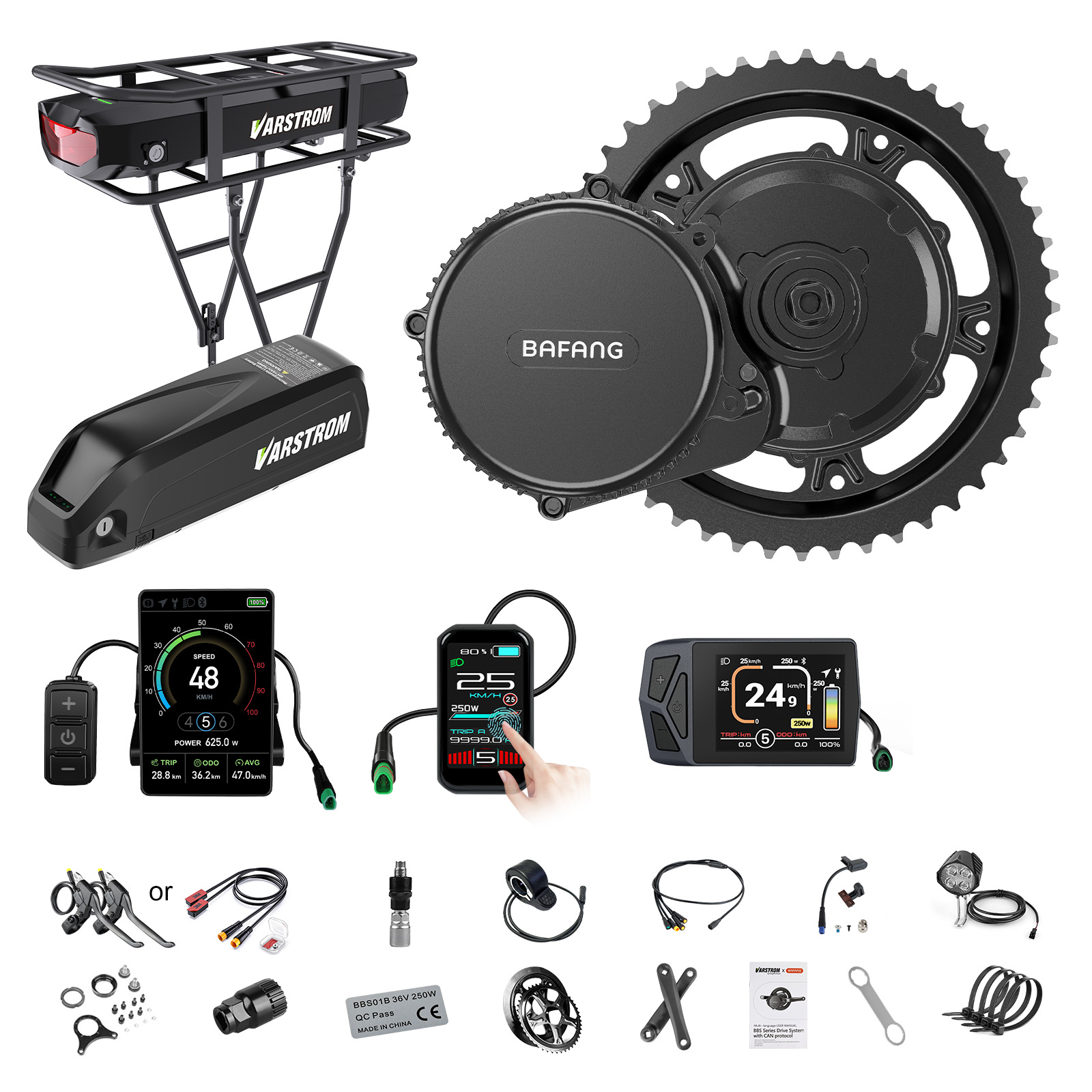 [จัดส่งในสหรัฐฯ] ชุดมอเตอร์ Ba - Torque Sensor Mid Drive Motor Kit บทวิจารณ์และราคา