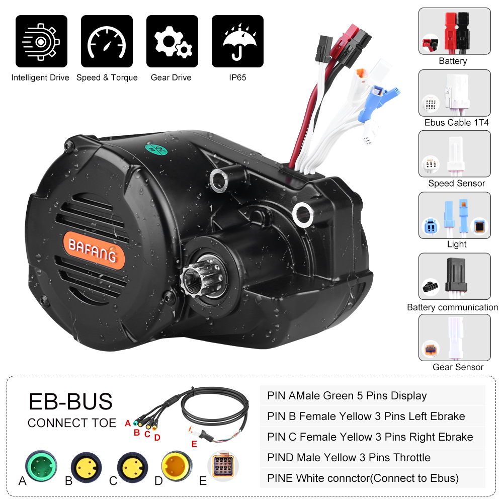 มอเตอร์ไฟฟ้าสำหรับจักรยานไฟฟ้า - Mid Drive Conversion Kit 1000W บทวิจารณ์และราคา